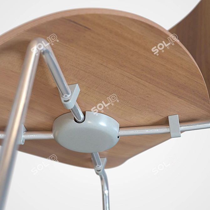 Timeless Elegance: Fritz Hansen Series 7 3D model image 2