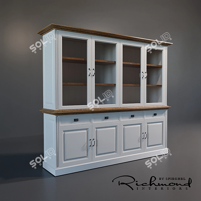 Title: Oakdale - Richmond Interiors Buffet Cabinet 3D model image 1