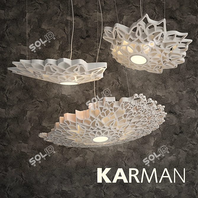 Contemporary Karman NOTREDAME Pendant 3D model image 1