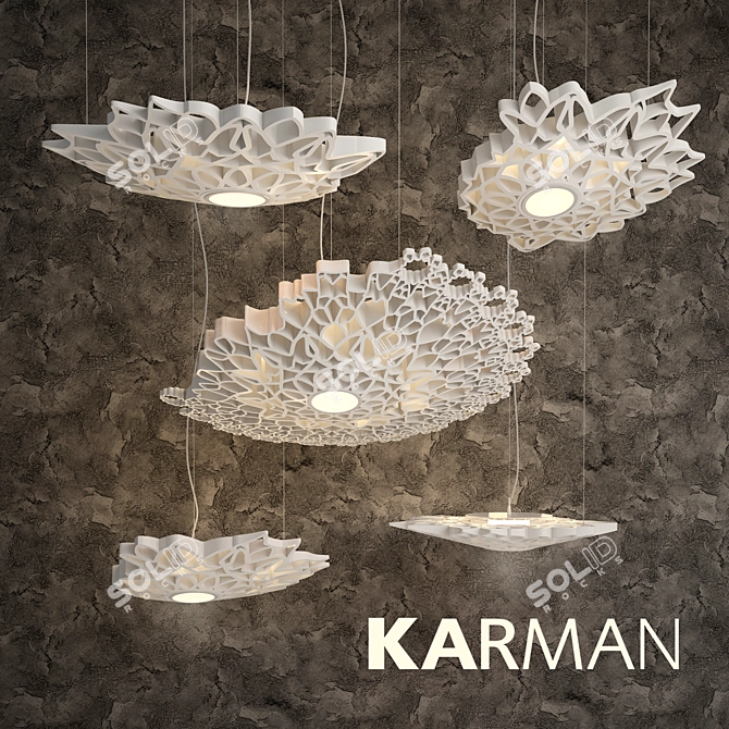 Contemporary Karman NOTREDAME Pendant 3D model image 2