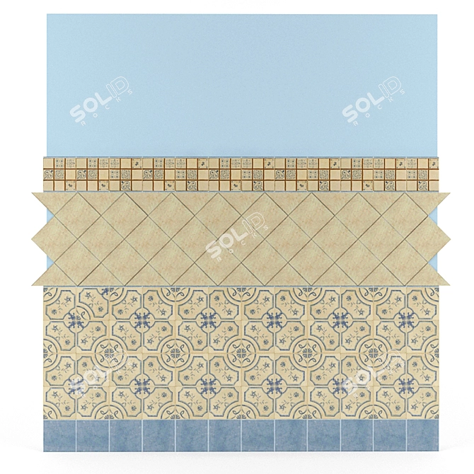 Elegant Mainzu Cazorla Tiles 3D model image 1