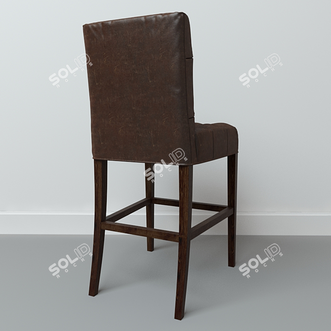 BENNETT PARSONS Leather Bar Stool 3D model image 3