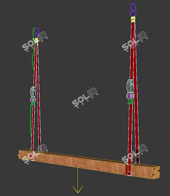 Rugged Pendant Lamp 3D model image 3