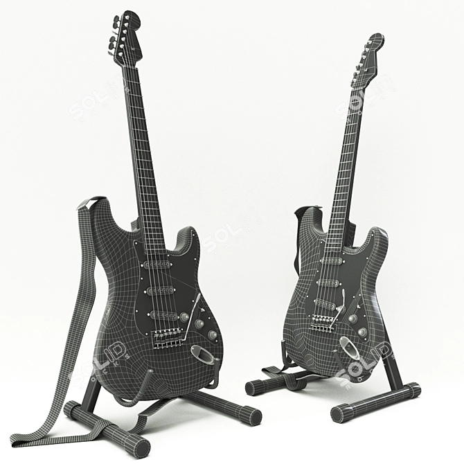 Fender Postmodern Strat: Vintage Relic 3D model image 2