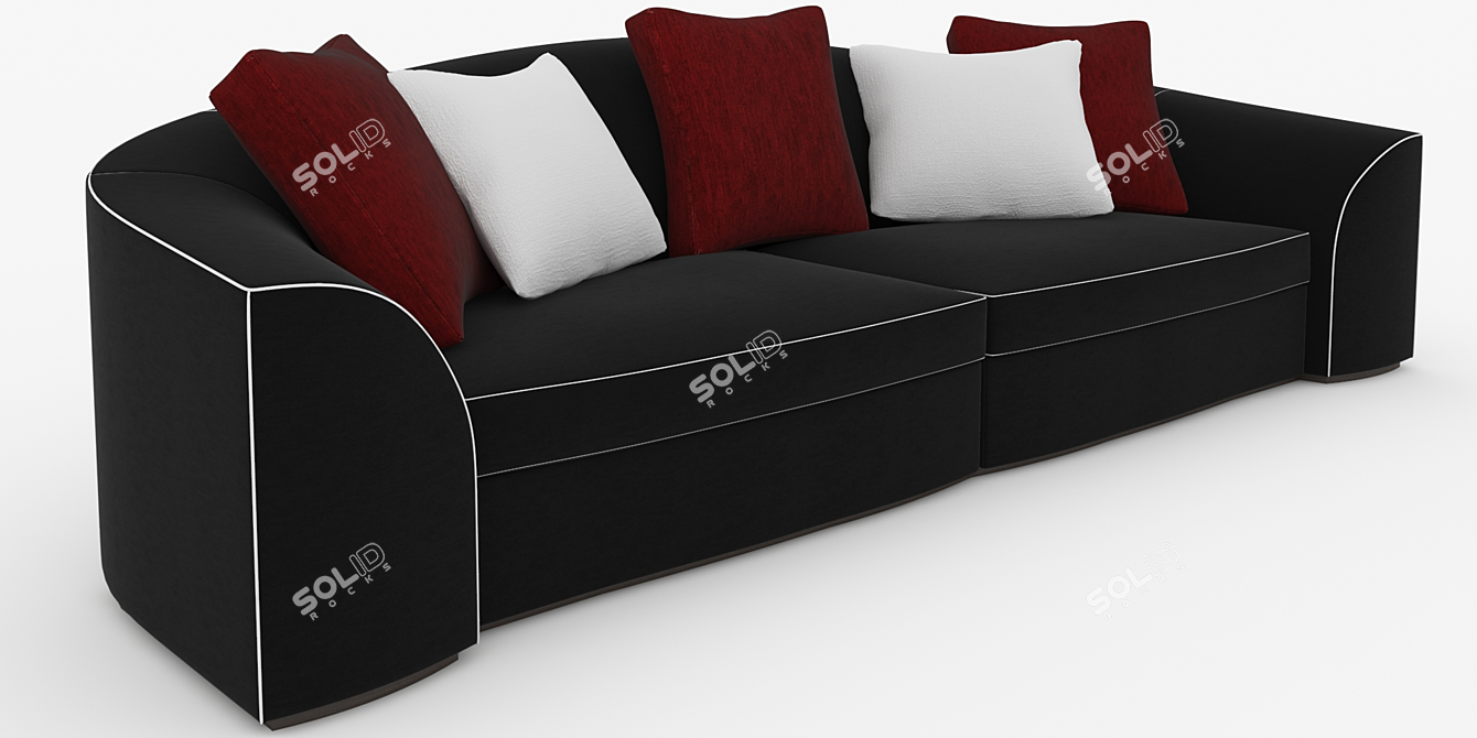 Modern Smania Edward Sofa 3D model image 2