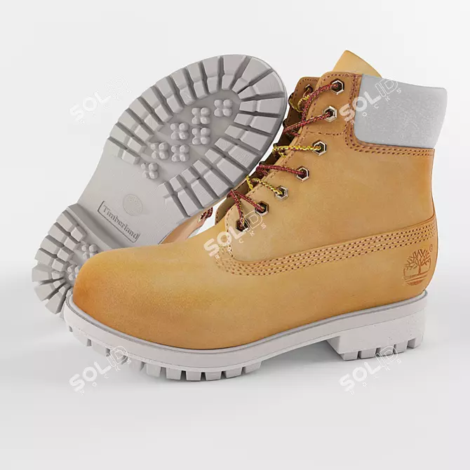 Timberland Men's Boots: 5 Colors 3D model image 2