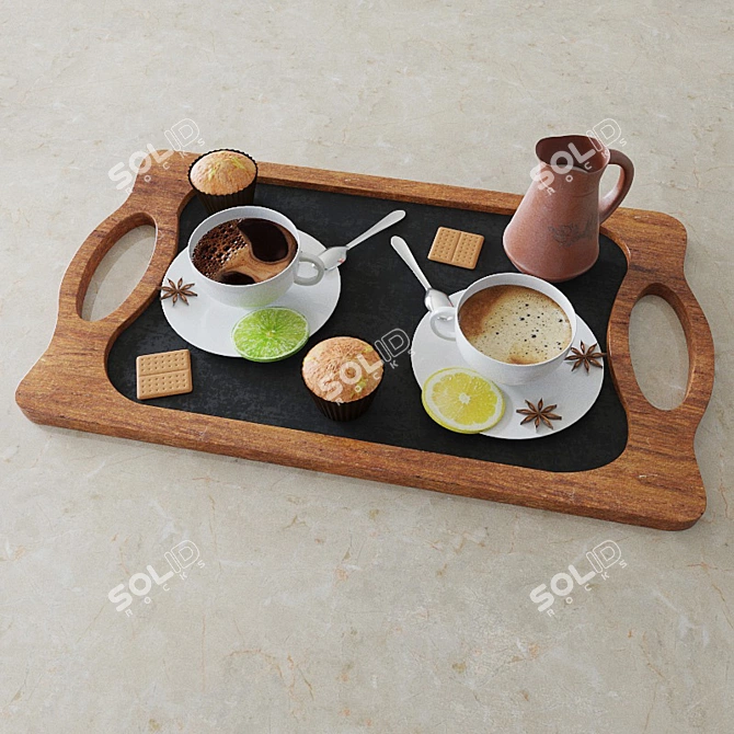 Coffee Lover's Set 3D model image 2