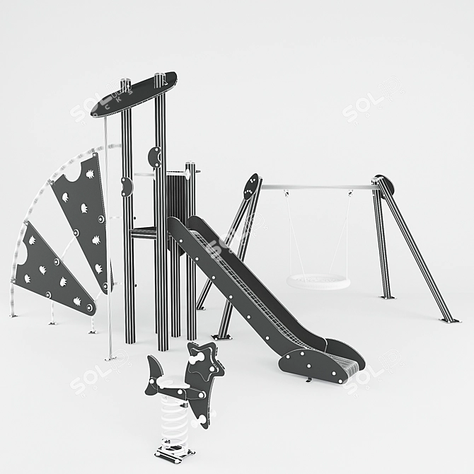 Arbero Playground Equipment 3D model image 2