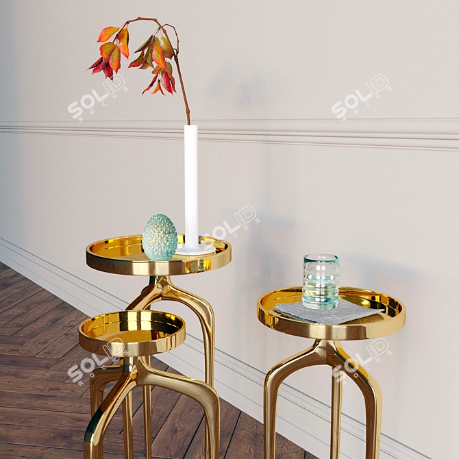 Cosmic Side Tables 3D model image 2