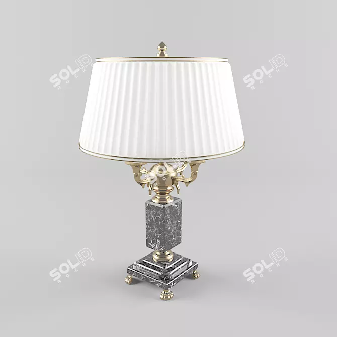 Classic Style Table Lamp: Riperlamp 616AB 3D model image 1