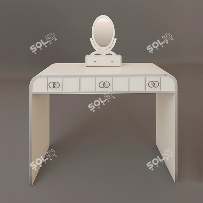 Italian Design Vanity Table 3D model image 3