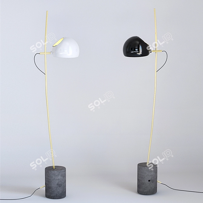 Sleek Fenta Desk Lamp 3D model image 1