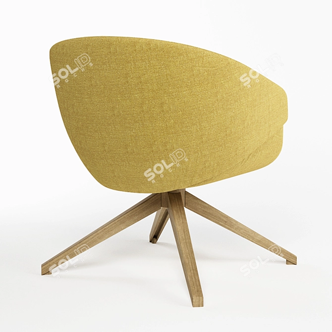 Anita Armchair: Stylish and Comfortable 3D model image 2