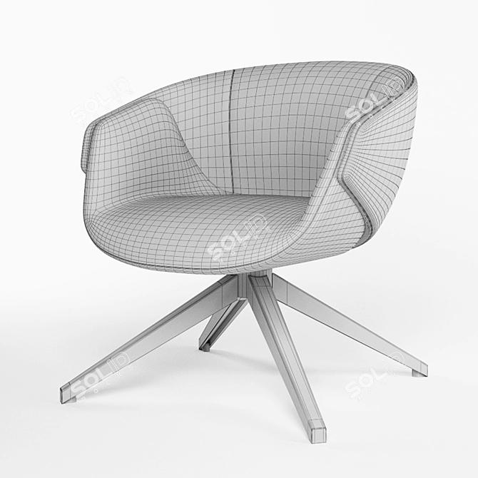 Anita Armchair: Stylish and Comfortable 3D model image 3