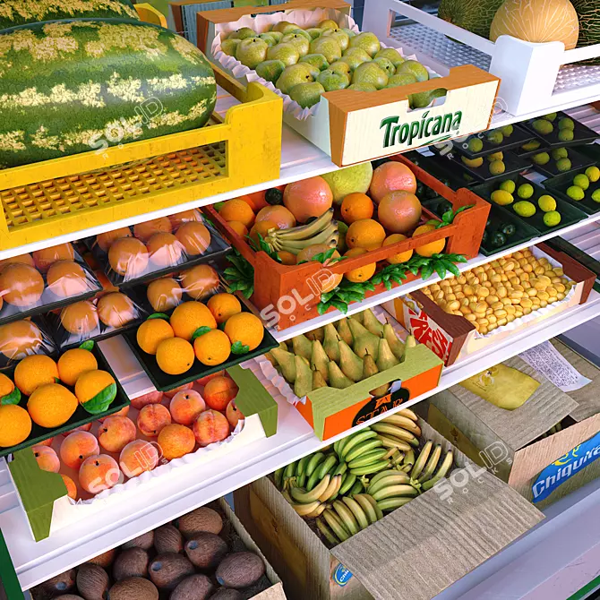 FreshFruitStore Kit 3D model image 1