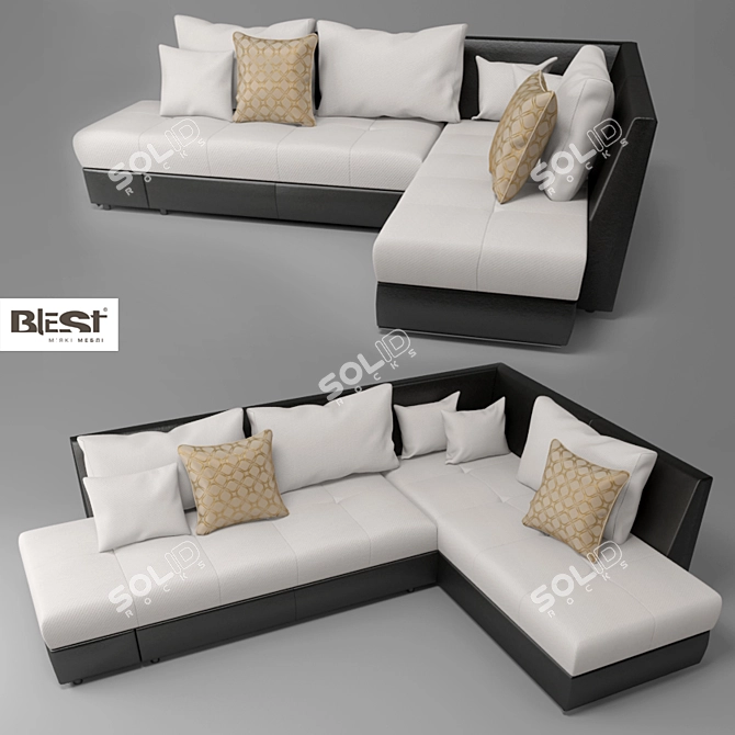 Modern Comfort: Tecna Sofa 3D model image 1