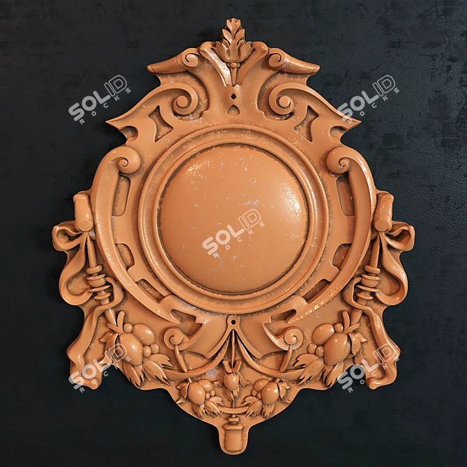 Title: Aged Patina Ornament 3D model image 1