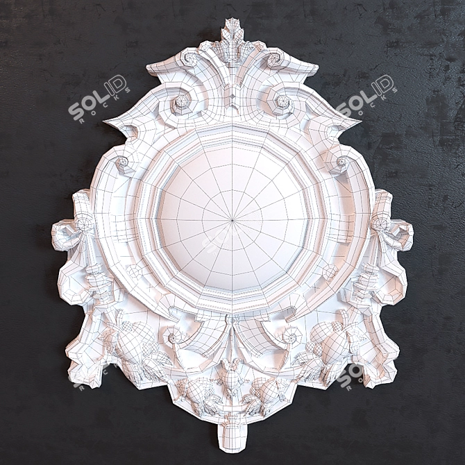 Title: Aged Patina Ornament 3D model image 3