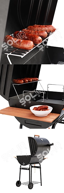 Wrangler Char Griller: Perfect for BBQ 3D model image 2