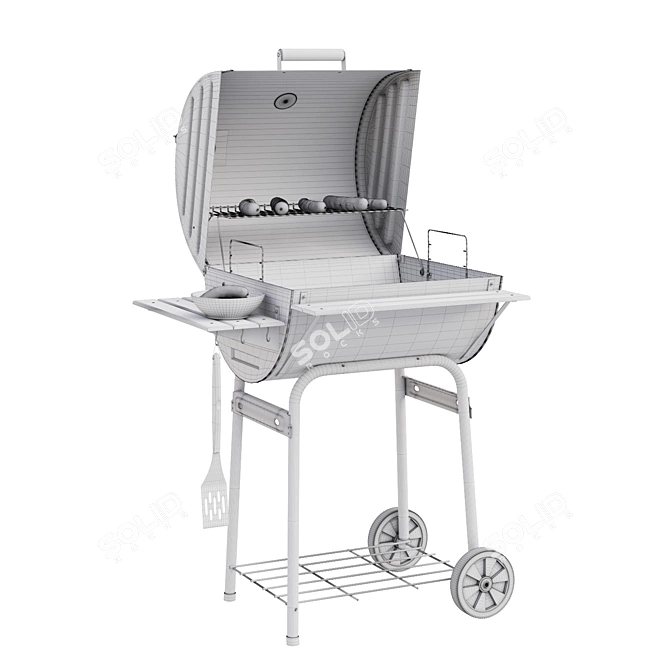 Wrangler Char Griller: Perfect for BBQ 3D model image 3