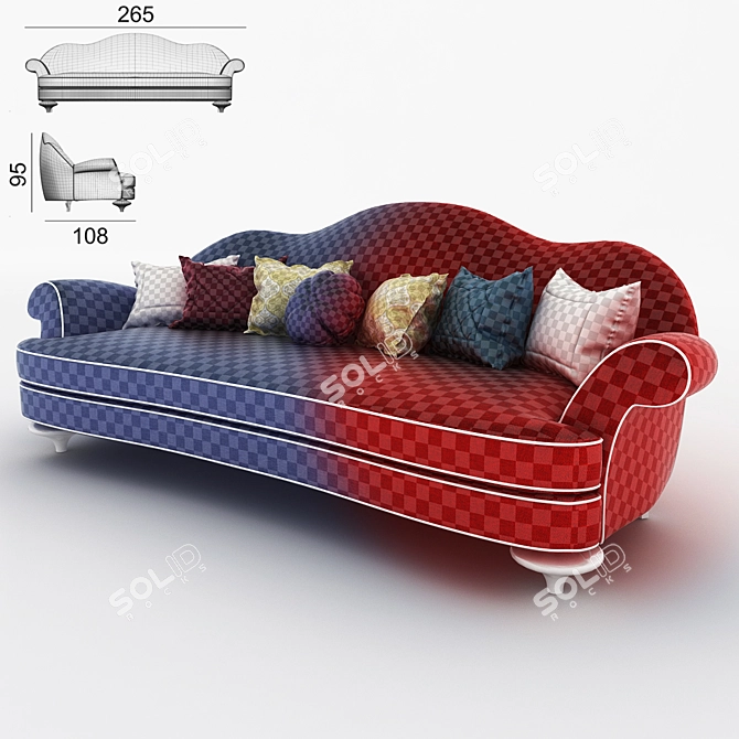 Modern Avant-Garde Sofa 3D model image 3