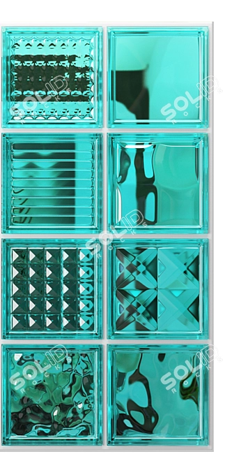 2-in-1 Glass Brick: Max2015, 2012, Fbx 3D model image 3