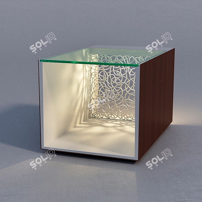 Elio I Illuminated End Table 3D model image 1