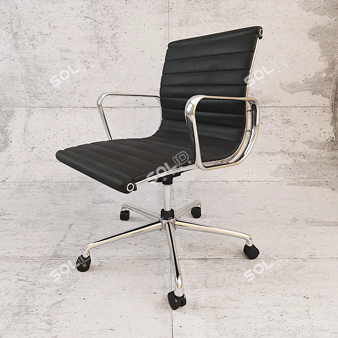 ErgoLeather Office Chair 3D model image 1