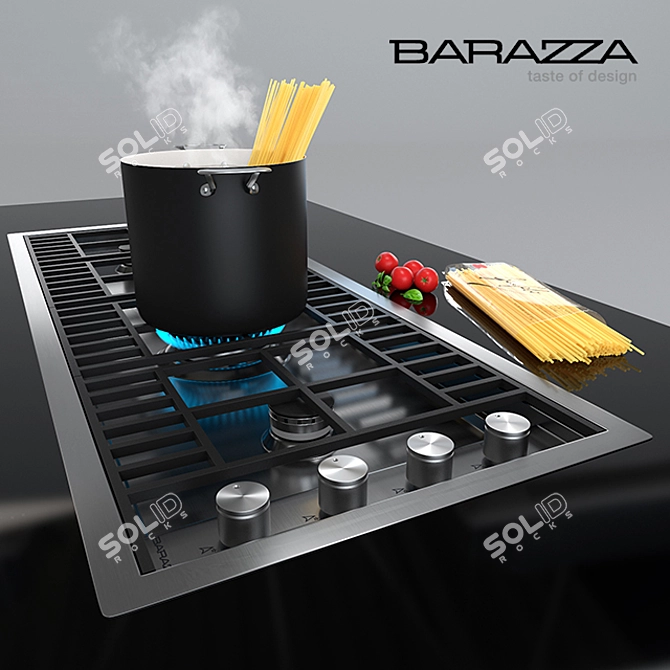 Barazza LAB Collection Hob - 1PLB3T Spaghetti 3D model image 1