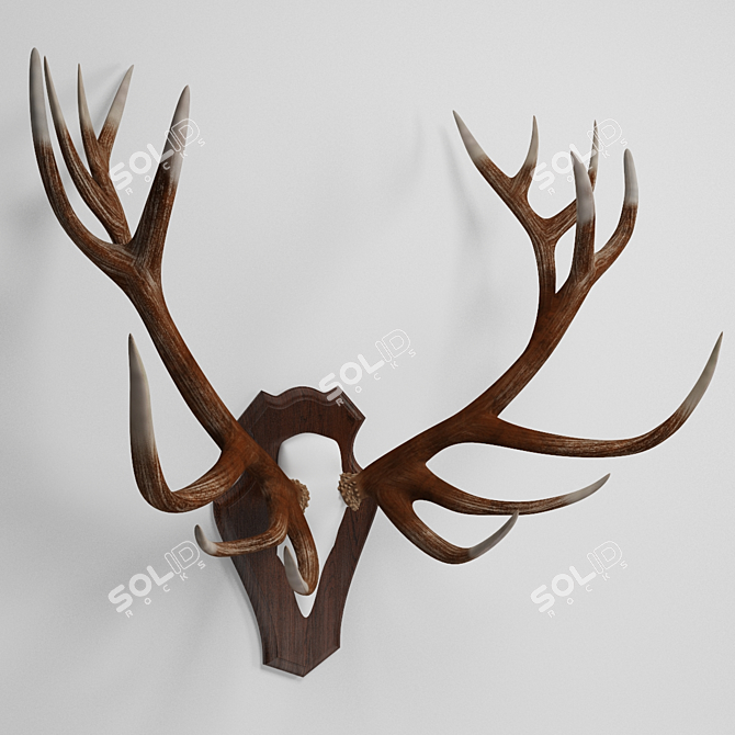 Majestic Antler Stags 3D model image 1