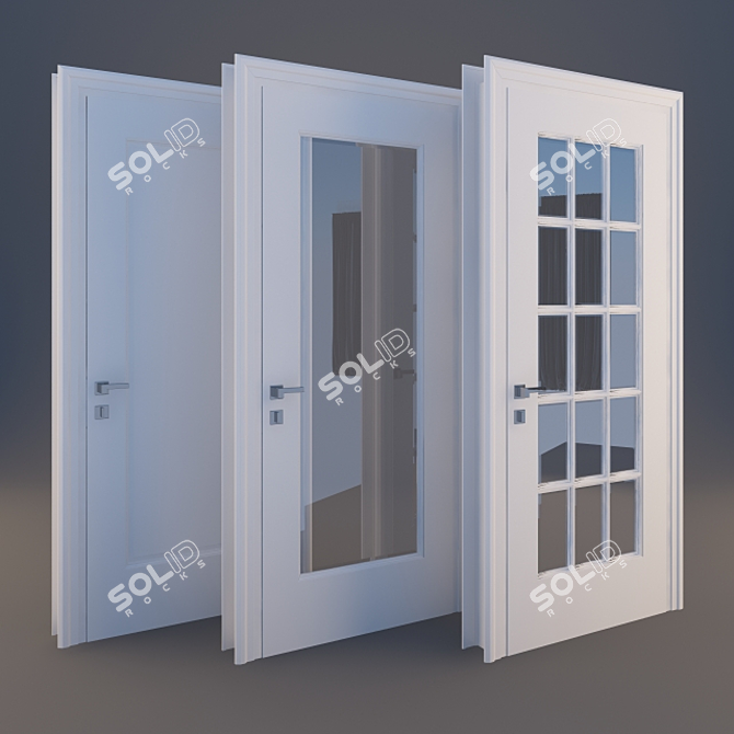 Italian Union Door 3D model image 1