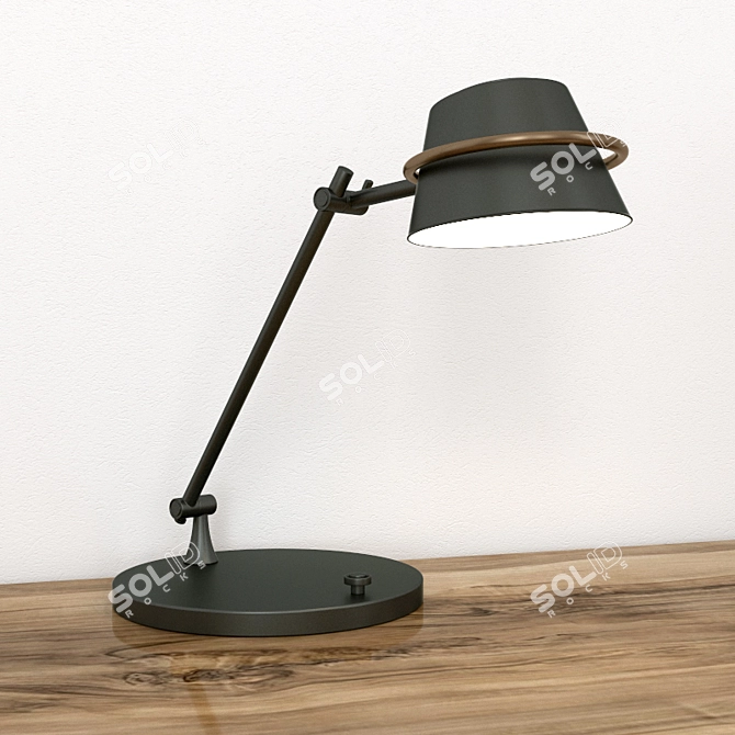 Elegant Spencer Table Lamp by Elstead 3D model image 2