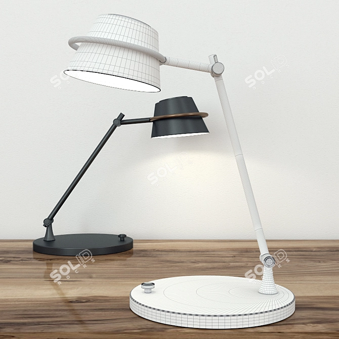 Elegant Spencer Table Lamp by Elstead 3D model image 3
