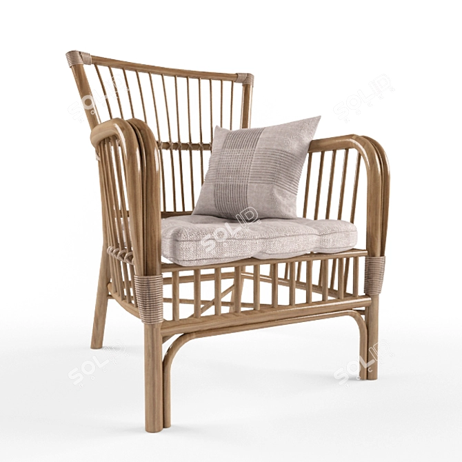 Cozy and Stylish Hampton Bay Chairs 3D model image 1