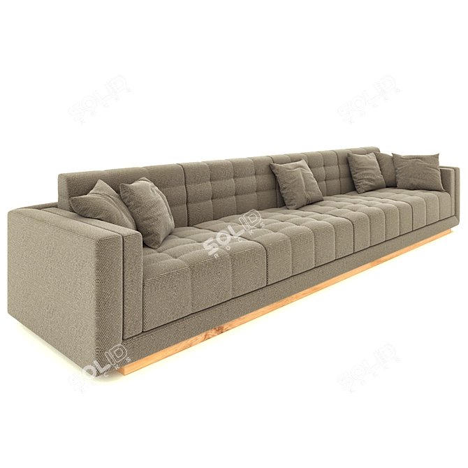Modern Style 5-Seater Sofa 3D model image 1