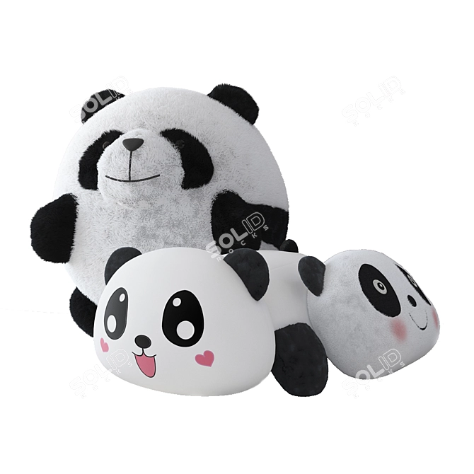 Protective Panda Clan 3D model image 1