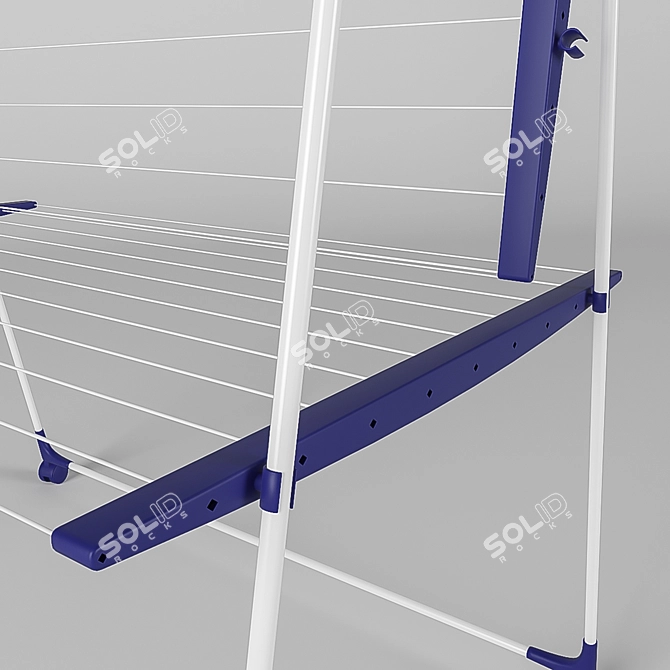 Space-Saving Leifheit Tumble Dryer 3D model image 2