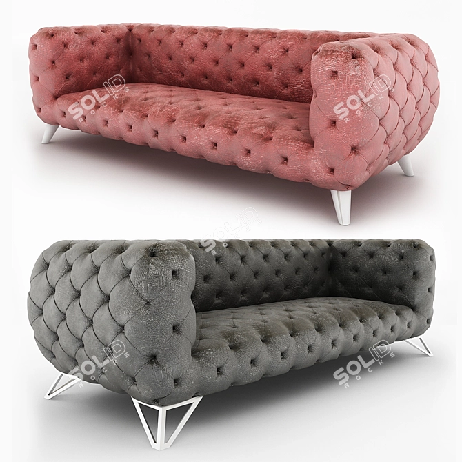 Modern Chester Sofa: 3D Max Design 3D model image 1