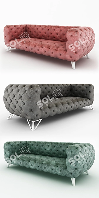 Modern Chester Sofa: 3D Max Design 3D model image 2