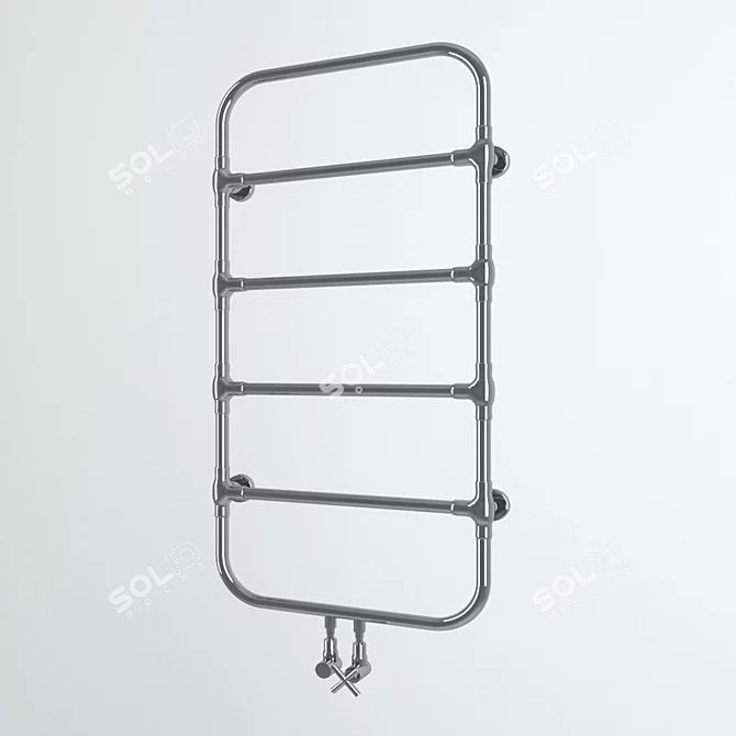 Luxury Warmth: Zehnder Nobis Heated Towel 3D model image 1