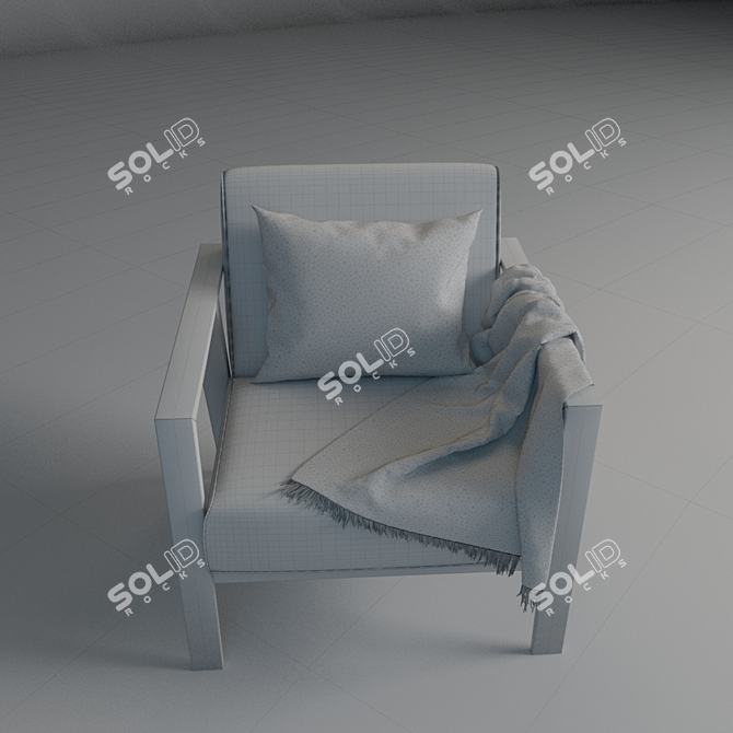 Elegant Ikea Chair: Comfort & Style 3D model image 3