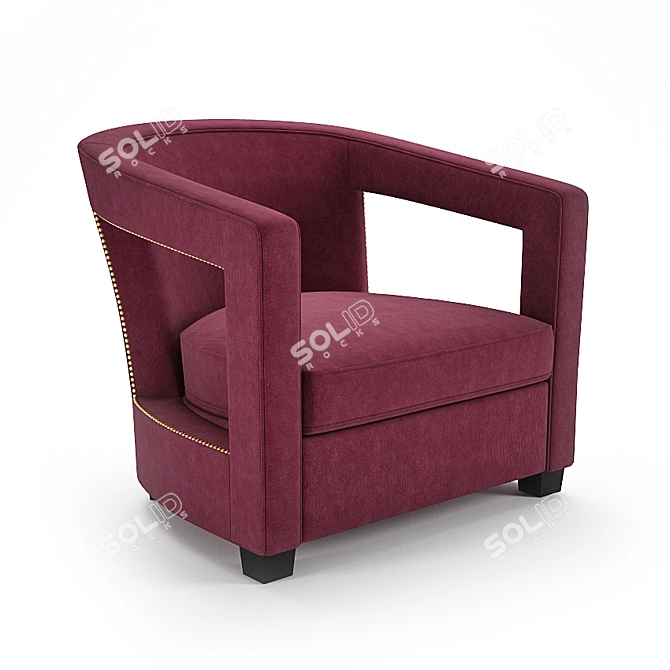 Alana Chair: The Ultimate Armchair Experience 3D model image 1