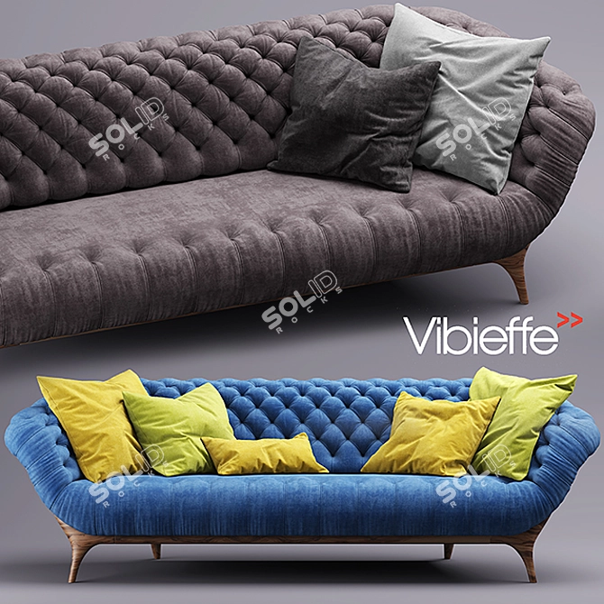 Victor Sofa: Unmatched Comfort & Style 3D model image 1