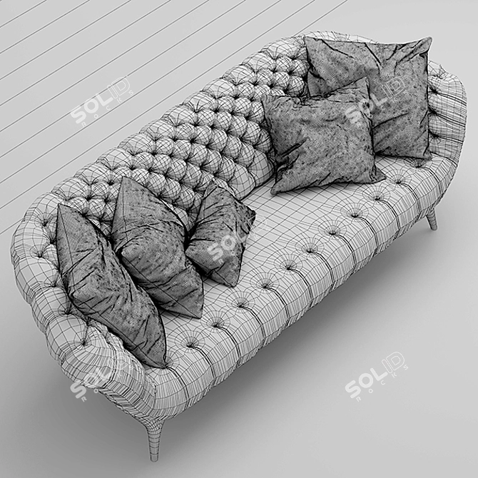 Victor Sofa: Unmatched Comfort & Style 3D model image 3