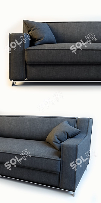 Lary Convertible Sofa Bed 3D model image 2