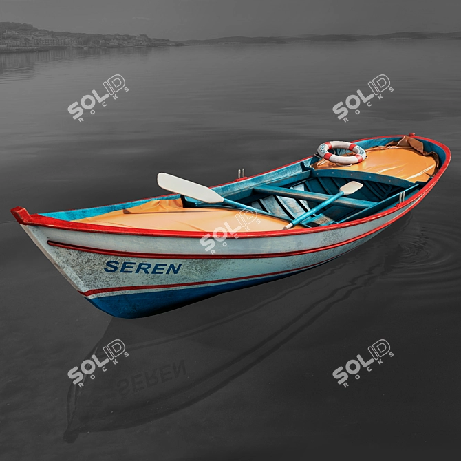 Sleek VR-Ready Boat 3D model image 1