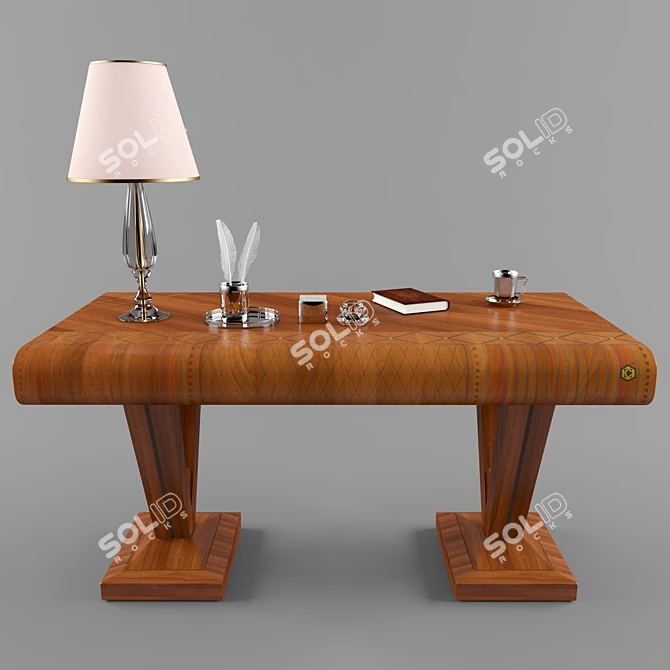 Capranelli Book Table: Elegant and Functional 3D model image 3