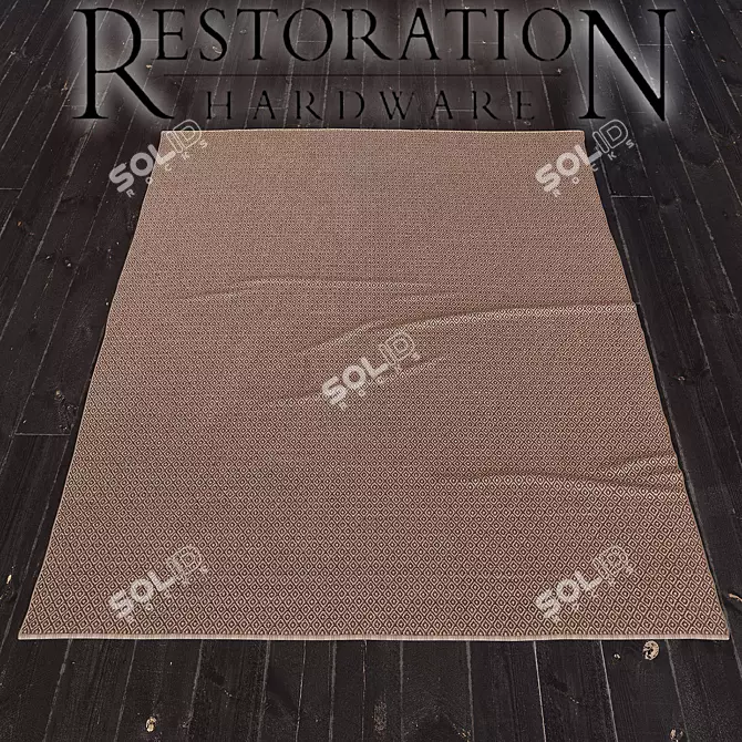 Dazzling Outdoor Rugs: Small Diamante Splendor! 3D model image 1