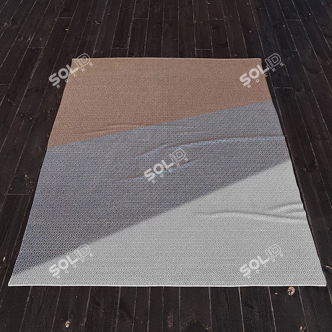 Dazzling Outdoor Rugs: Small Diamante Splendor! 3D model image 2