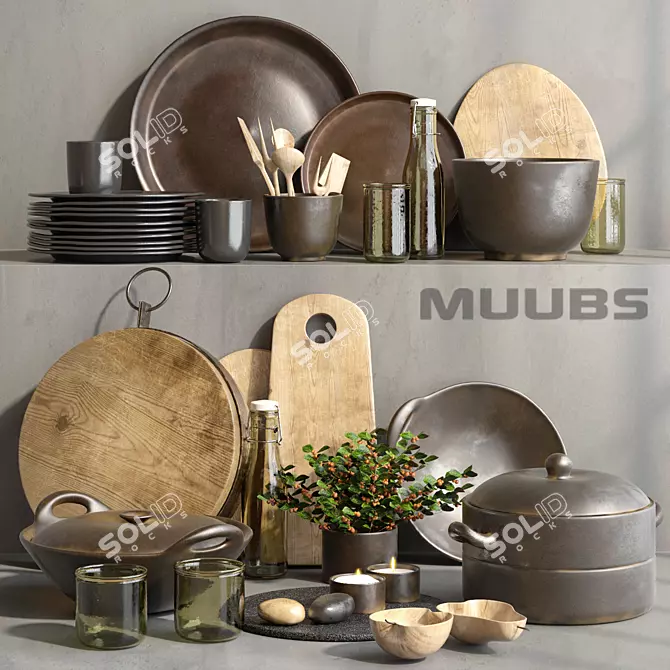 MUUBS: Stylish and Functional Home Decor 3D model image 1